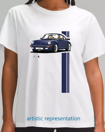 Porsche 911 Turbo (930) in Blue T Shirt