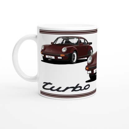 Porsche 911 Turbo (930) in Brown Art Mug