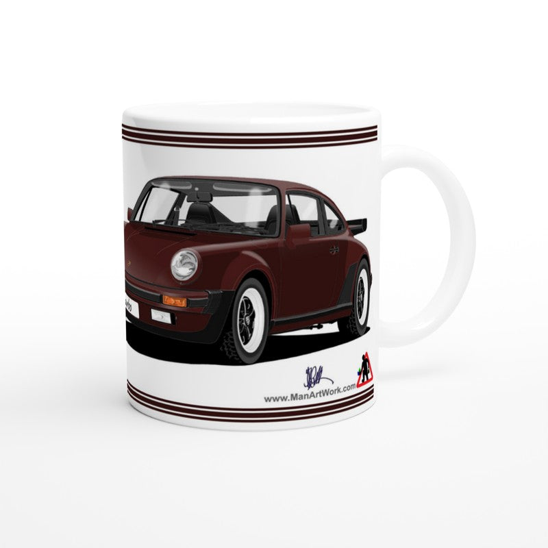 Porsche 911 Turbo (930) in Brown Art Mug