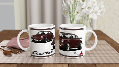 Porsche 911 Turbo (930) in Brown Art Mug