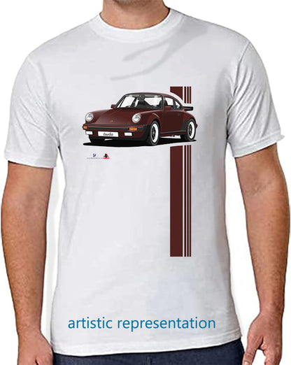 Porsche 911 Turbo (930) in Brown T Shirt