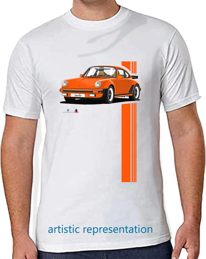 Porsche 911 Turbo (930) in  Orange T Shirt