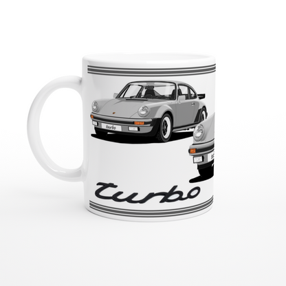 Porsche 911 Turbo (930) in  Silver Art Mug