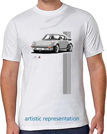 Porsche 911 Turbo (930) in Silver T Shirt