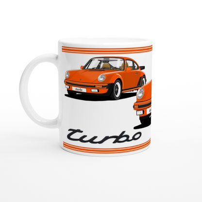 Porsche 911 Turbo (930) in  Orange Art Mug