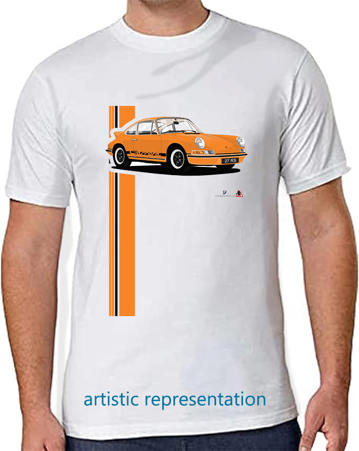 Porsche 911 Carrera  in Orange T Shirt