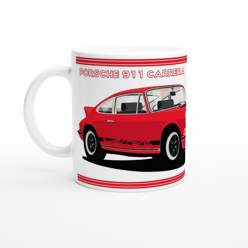 Porsche 911 Carrera in Red Art Mug