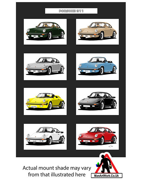 Classic Porsche 911 A4 Art Print