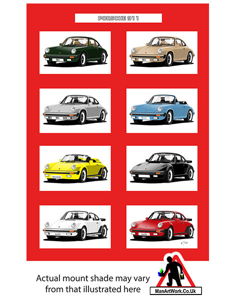 Classic Porsche 911 A4 Art Print