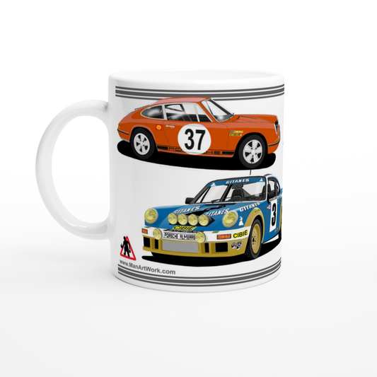 Porsche 911 Rally Car Mug 