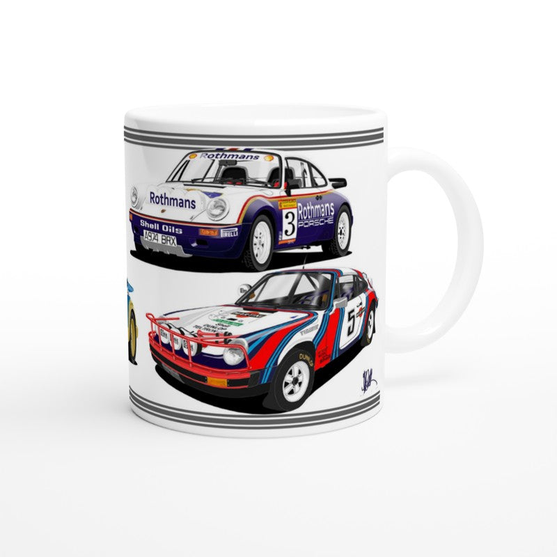 Porsche 911 Rally Car Mug 