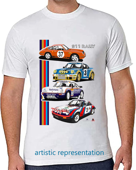 Porsche 911 Rally T Shirt