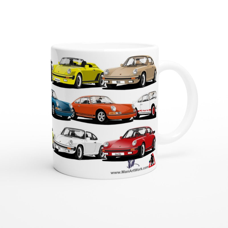 Classic Porsche 911 Multi Car Mug