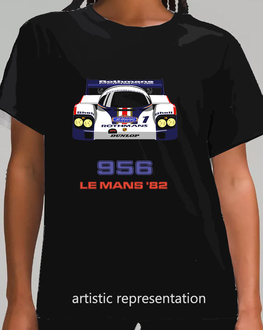 Porsche 956 1982 Le Mans Rothmans Art T Shirt