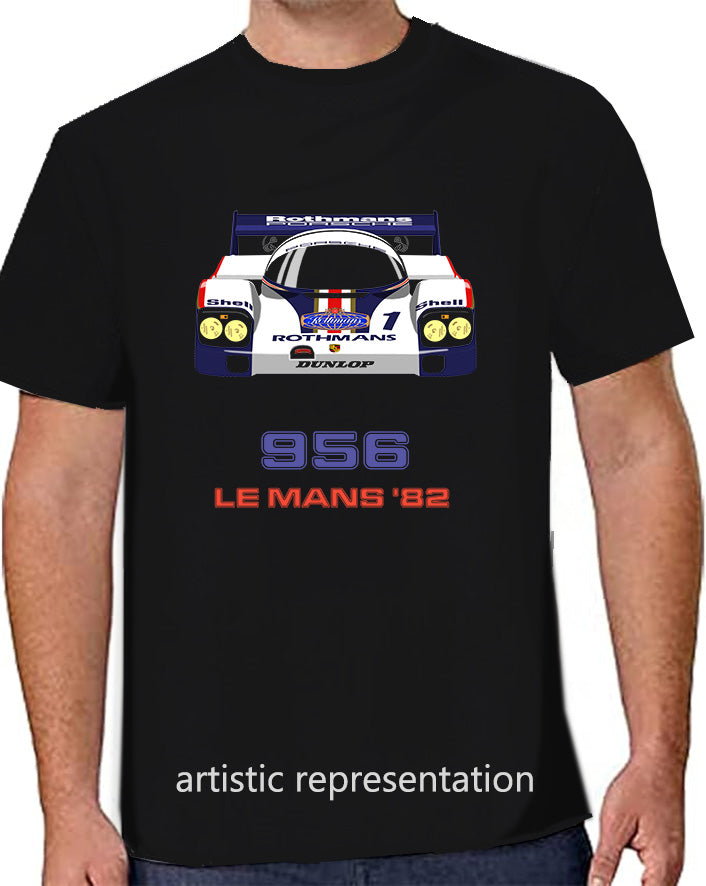 Porsche 956 1982 Le Mans Rothmans Art T Shirt