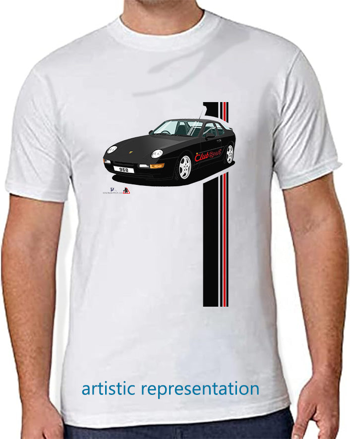 Porsche 968 ClubSport in Black T Shirt