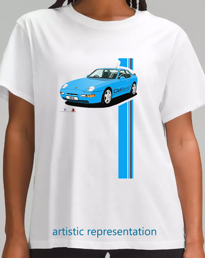 Porsche 968 ClubSport in Blue T Shirt