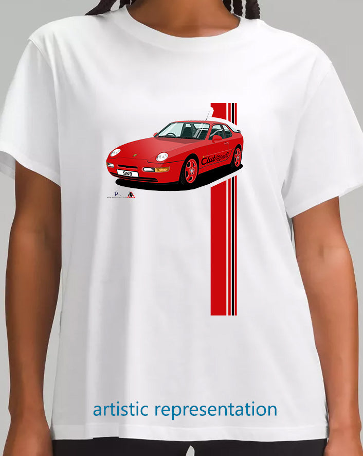 Porsche 968 ClubSport in Red T Shirt