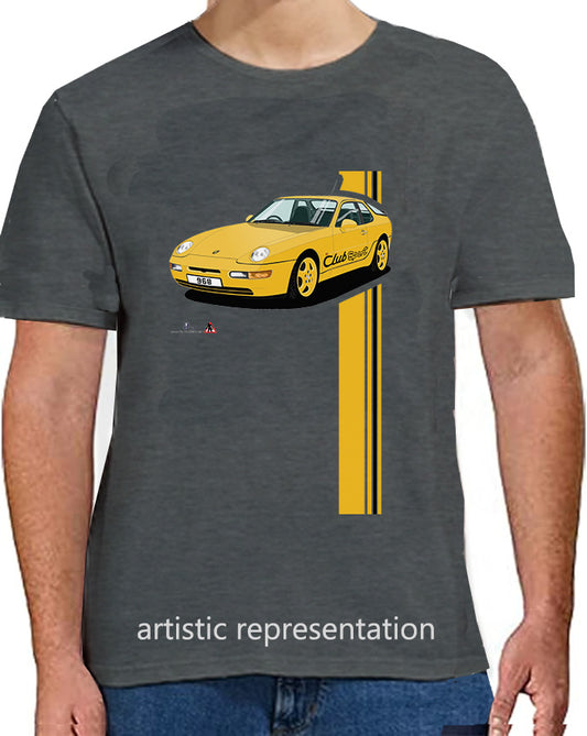 Porsche 968 ClubSport in Yellow T Shirt