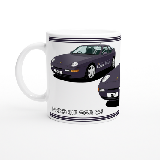 Porsche 968 ClubSport in Purple Art Mug