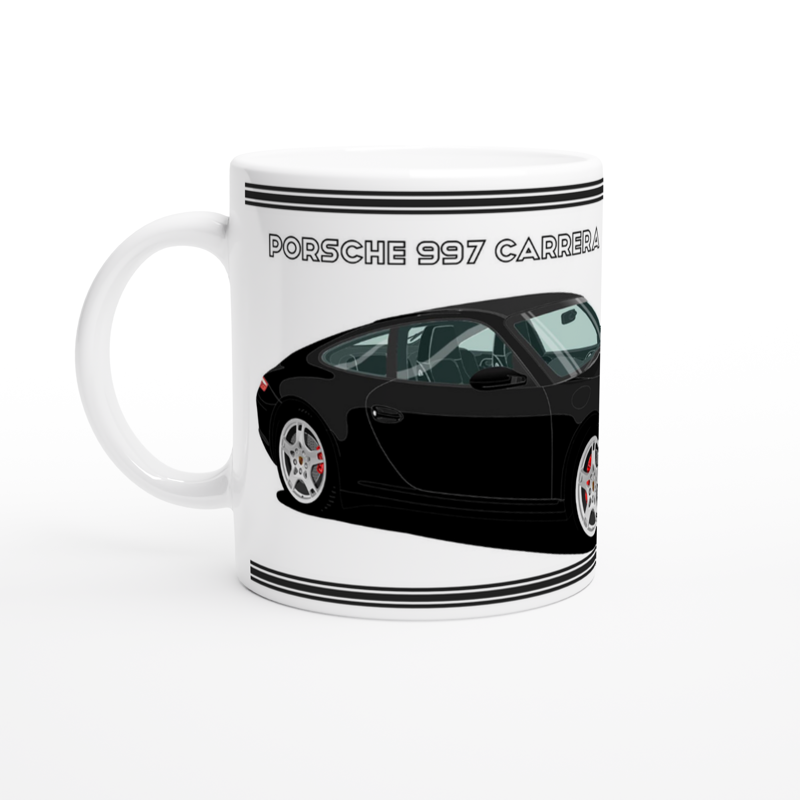 Porsche 997 (911) Carrera in Black Art Mug