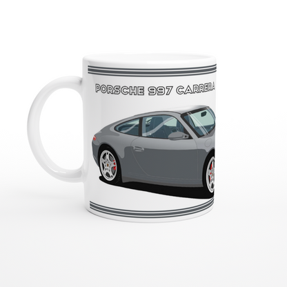 Porsche 997 (911) Carrera in Gray Art Mug