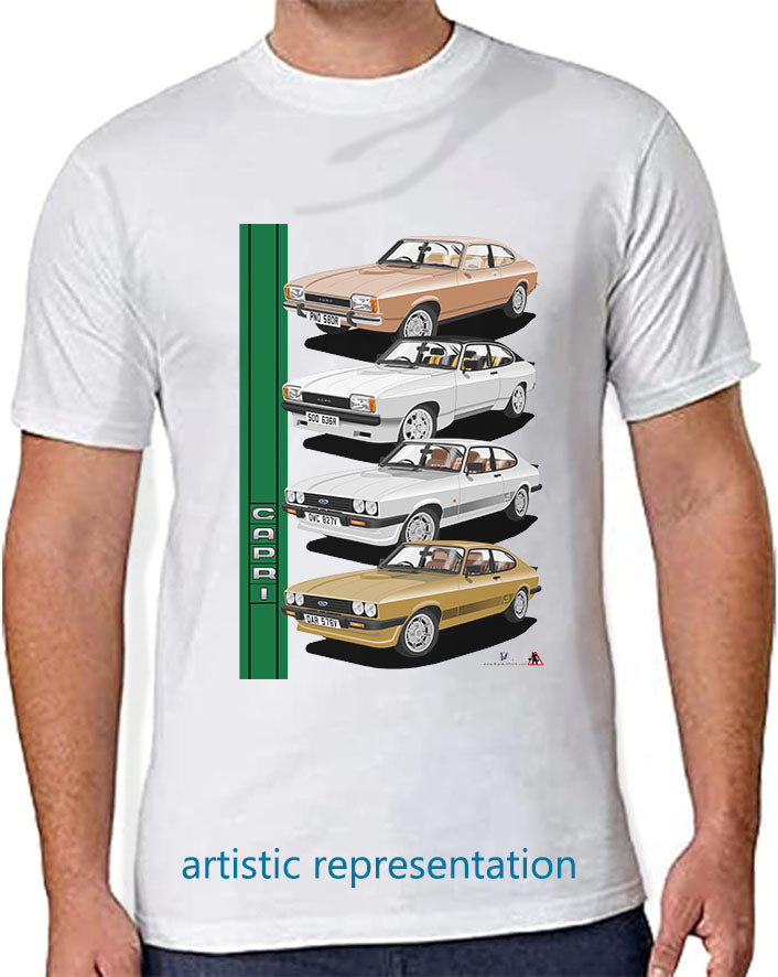 Ford Capri Professionals Art T Shirt