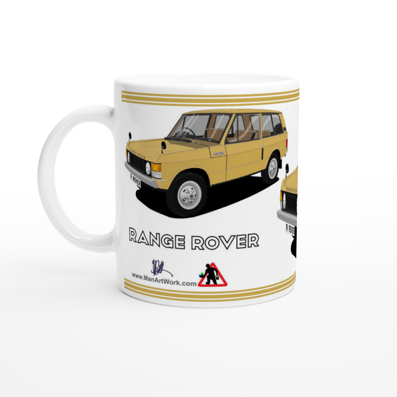 Range Rover 3 Door Beige Art  Mug