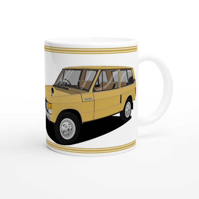 Range Rover 3 Door Beige Art  Mug