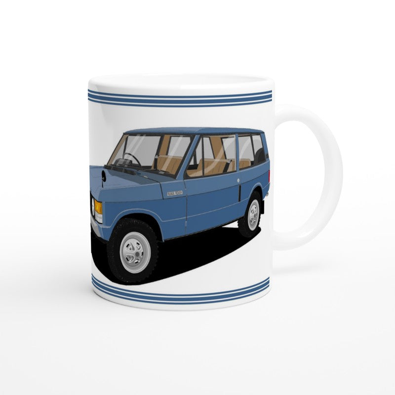 Range Rover 3 Door Blue Art  Mug