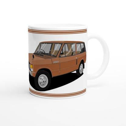 Range Rover 3 Door Brown Art  Mug