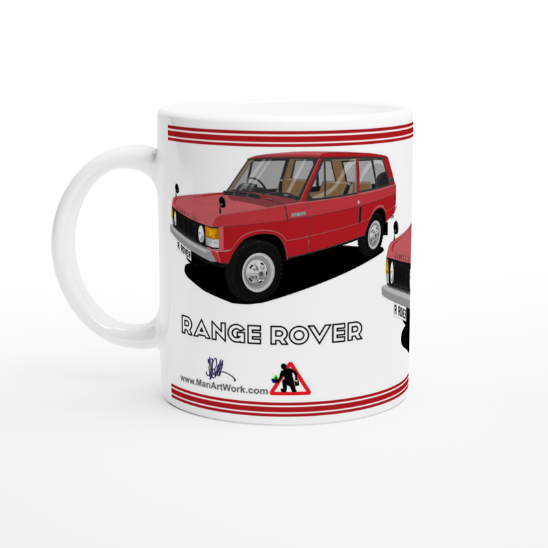 Range Rover 3 Door Red Art  Mug