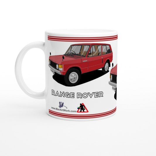 Range Rover 3 Door Red Art  Mug