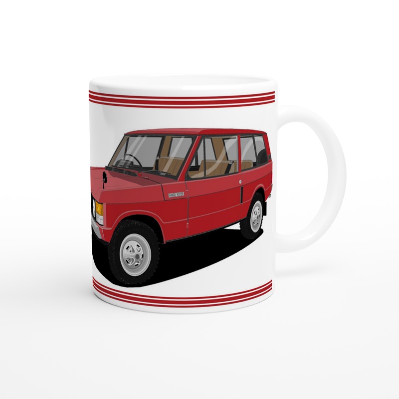 Range Rover 3 Door Red Art  Mug