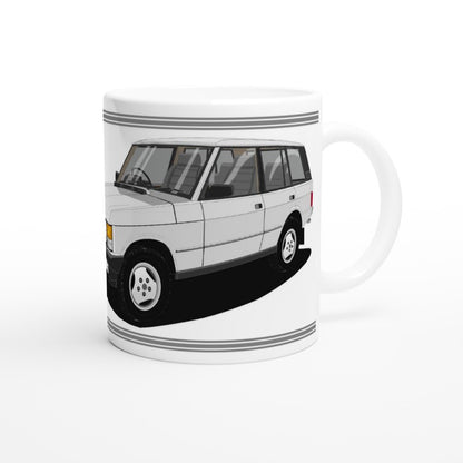Range Rover Classic 5 Door facelift in Silver Art Mug