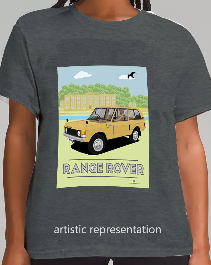 Range  Rover Classic 3 Door in Beige Art T Shirt (Scene)
