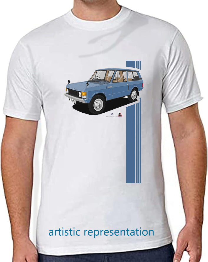 Range Rover Classic 3 Door Blue T Shirt