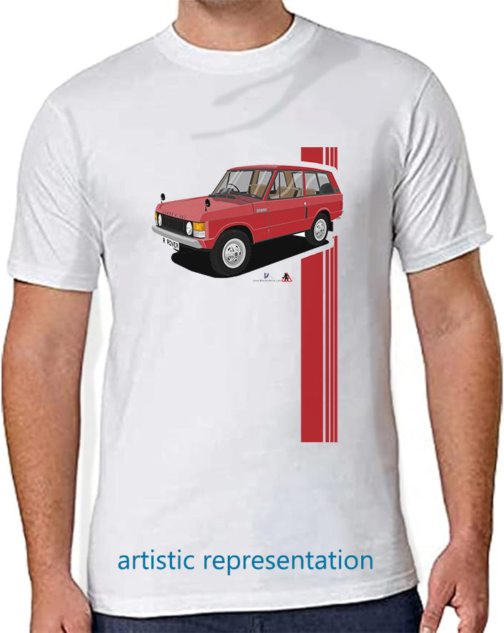 Range Rover Classic 3 Door Red T Shirt