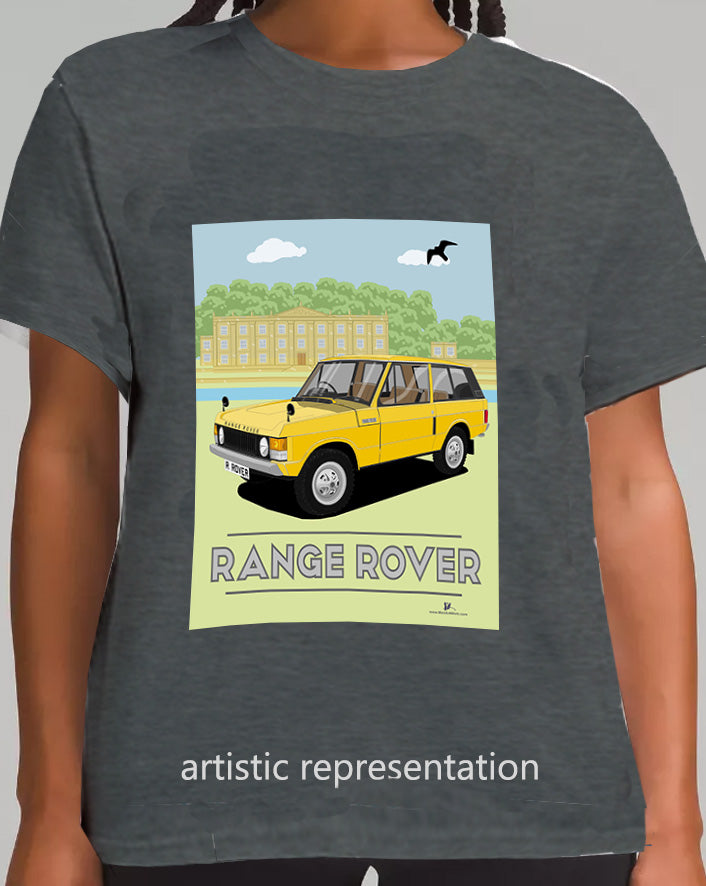 Range  Rover Classic 3 Door in Yellow Art T Shirt (Scene)