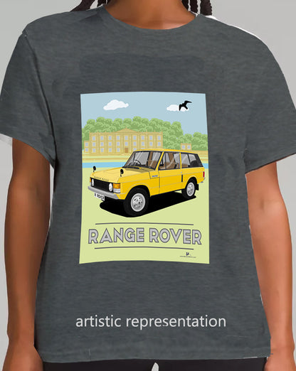 Range  Rover Classic 3 Door in Yellow Art T Shirt (Scene)