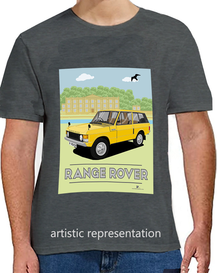 Range  Rover Classic 3 Door in Yellow Art T Shirt (Scene)