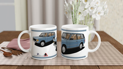 Range Rover Classic 5 Door in Blue Art Mug