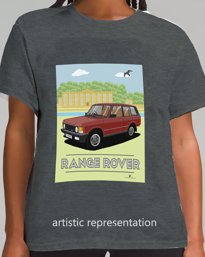 Range  Rover Classic 5 Door facelift in Red Art T Shirt (Scene)