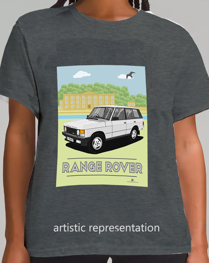 Range  Rover Classic 5 Door facelift in Silver Art T Shirt (Scene)