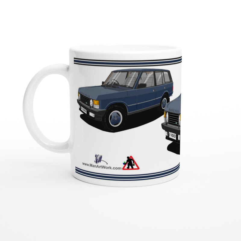 Range Rover Classic 5 Door facelift in Blue Art Mug