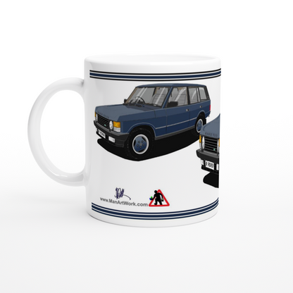 Range Rover Classic 5 Door facelift in Blue Art Mug