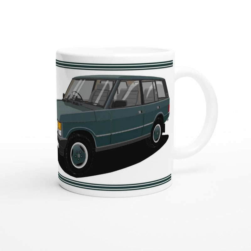 Range Rover Classic 5 Door facelift in Green Art Mug