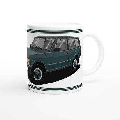 Range Rover Classic 5 Door facelift in Green Art Mug