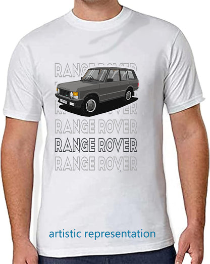 Range  Rover Classic 5 Door facelift in Gray Art T Shirt (Words)