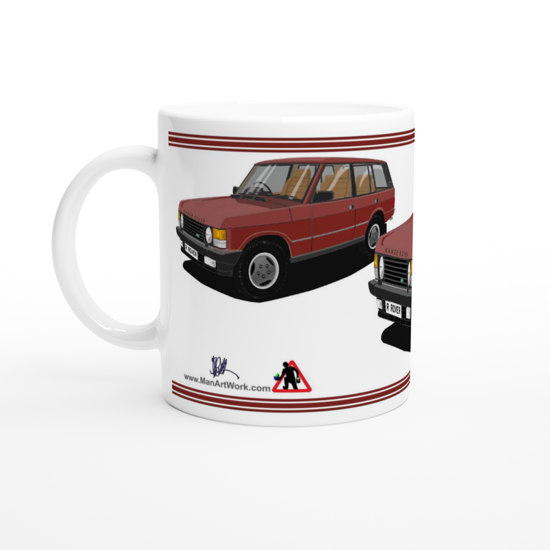 Range Rover Classic 5 Door facelift in Red Art Mug